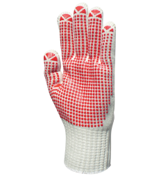 Glove dotted men red